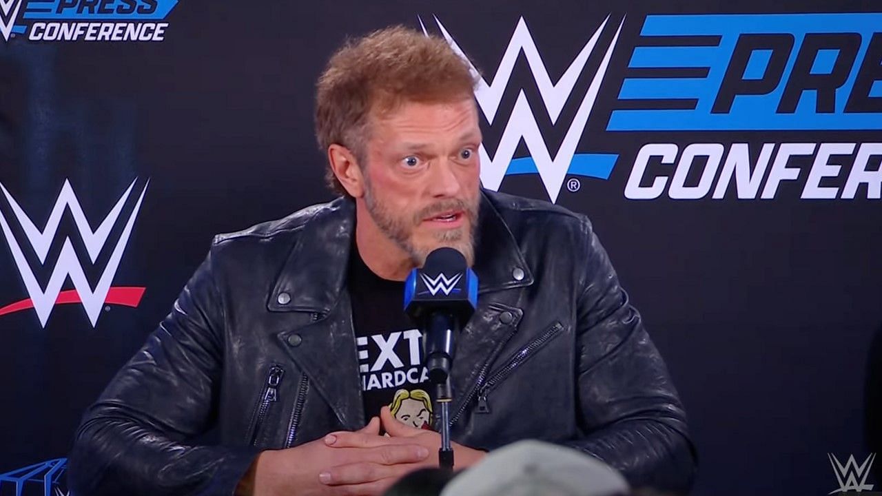 Edge and Beth Phoenix were at the Elimination Chamber post-show presser