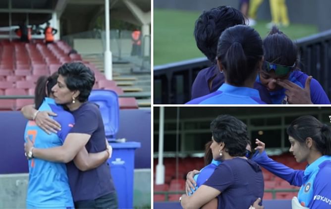 [WATCH] Anjum Chopra consoles heartbroken Harmanpreet Kaur after India Women’s loss in T20 World Cup semi-final