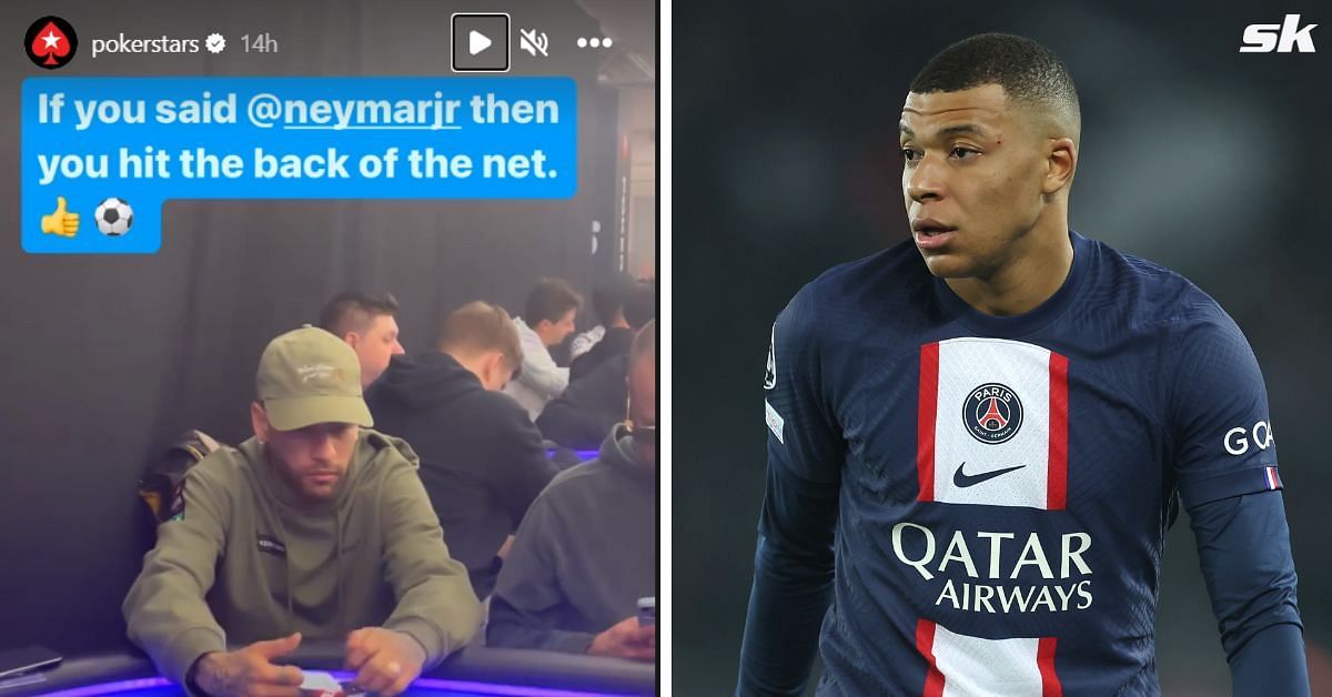 PSG superstar Neymar was spotted playing poker on Wednesday