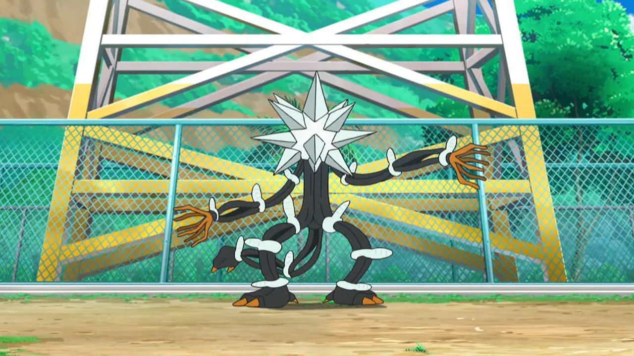 Xurkitree as it appears in the anime (Image via The Pokemon Company)