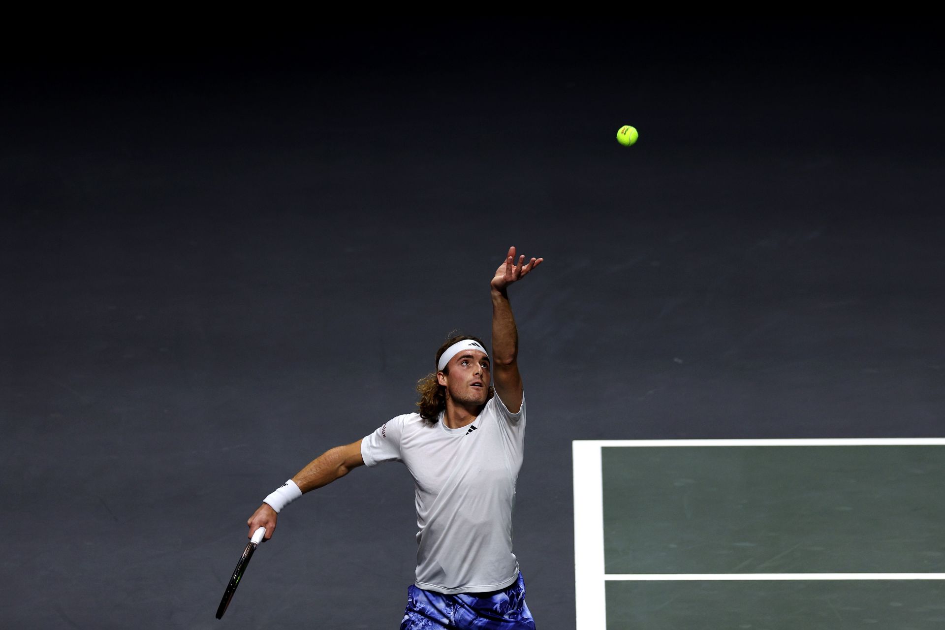 Stefanos Tsitsipas at the Rotterdam Open