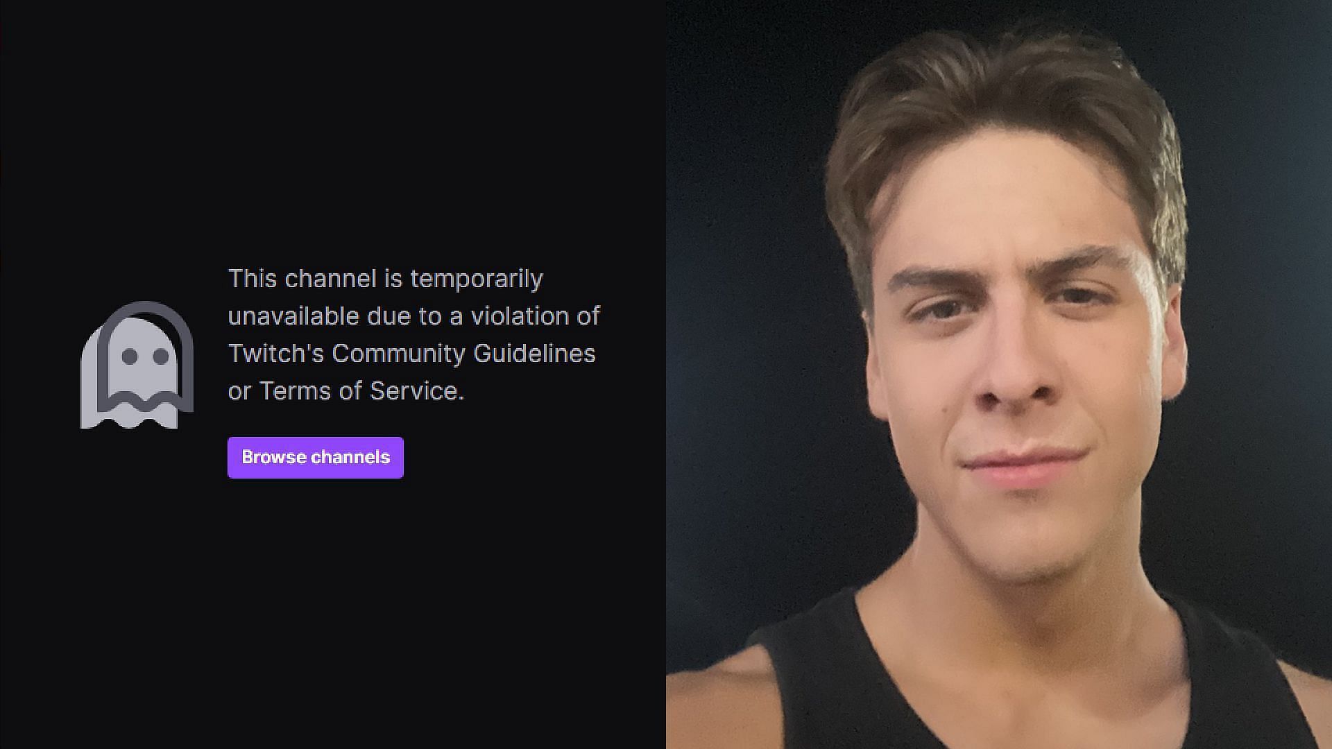 BuckeFPS gets banned from Twitch (Image via Sportskeeda)