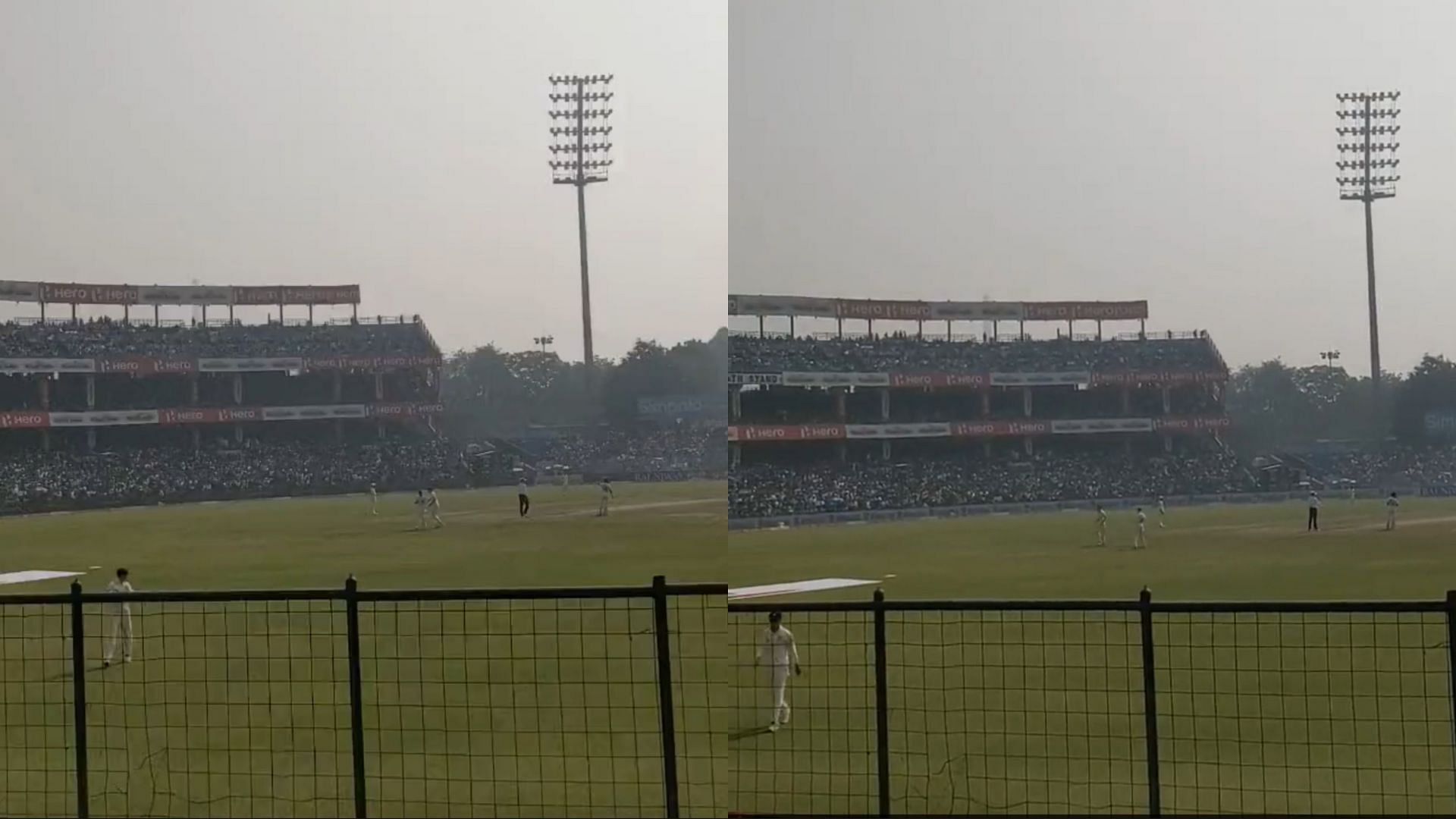Fans in Delhi tried to annoy the Australians (Image: Twitter)