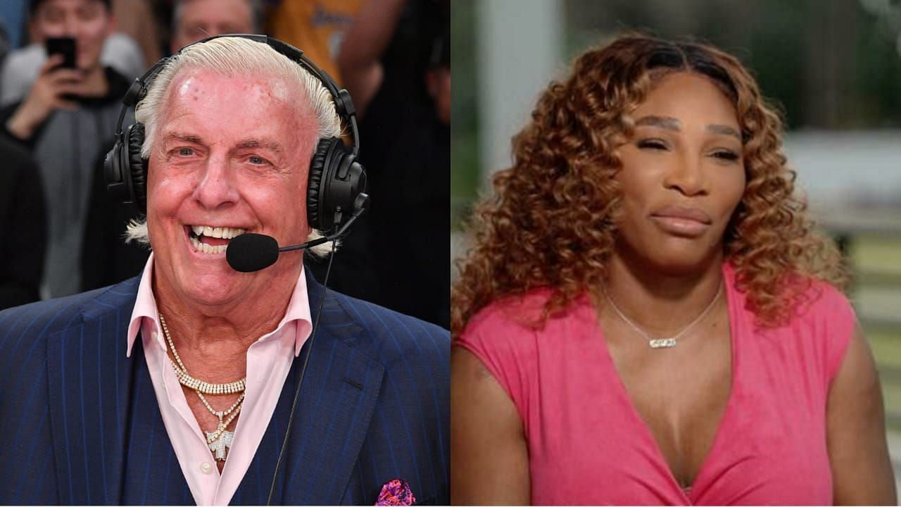 Ric Flair (left); Serena Williams (right)