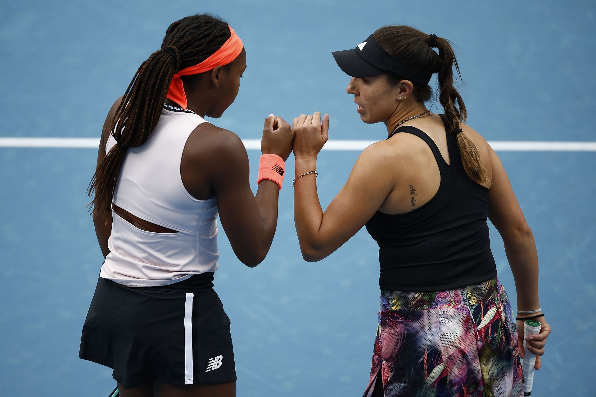 Coco Gauff and Jessica Pegula at the 2023 Australian Open - Day 4