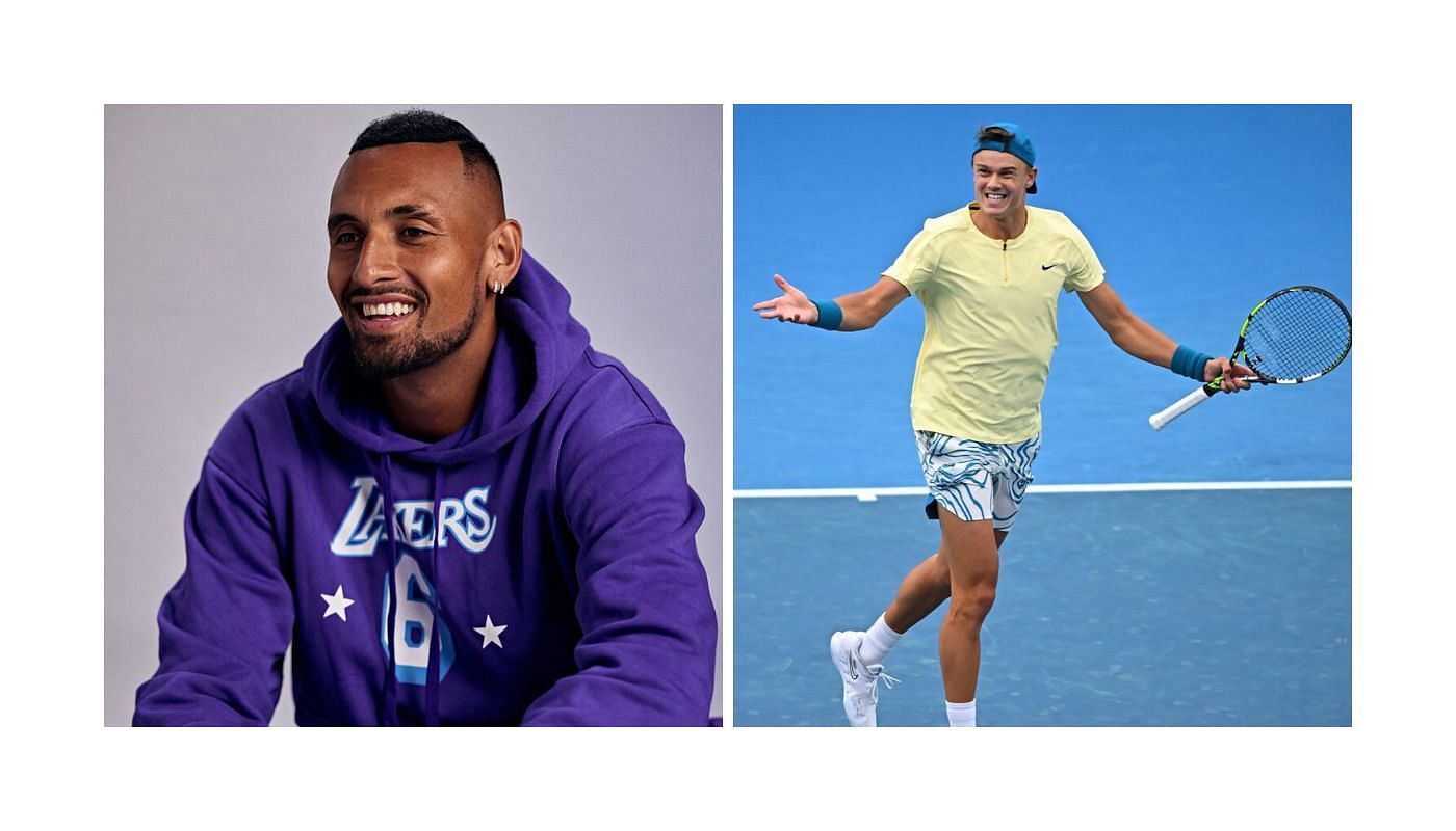 Nick Kyrgios and Holger Rune pictured