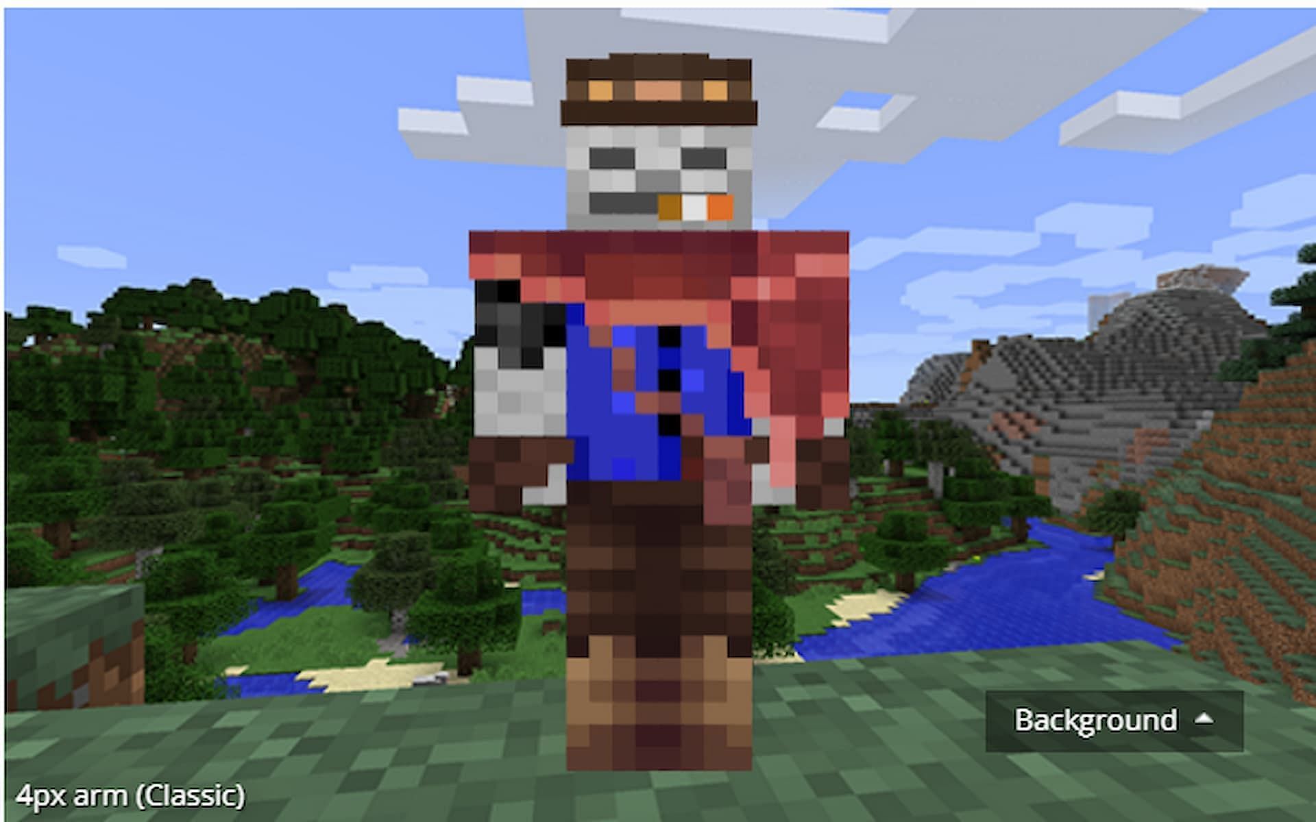 Saddle up with this Cowboy Skeleton skin (Image via Minecraftskins.com)