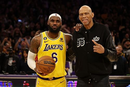 LeBron James and Kareem Abdul-Jabbar