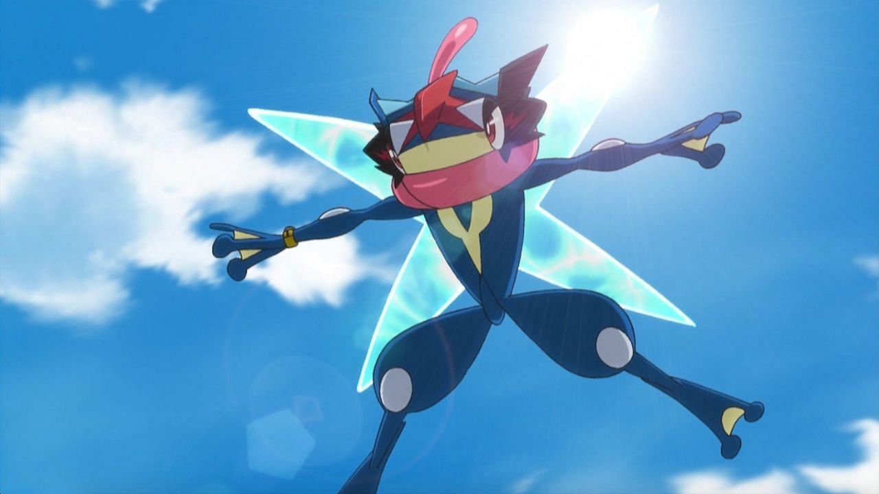 Ash-Greninja as it appears in the anime (Image via The Pokemon Company)