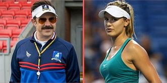 Eugenie Bouchard finally takes some time out to watch popular American TV show 'Ted Lasso'