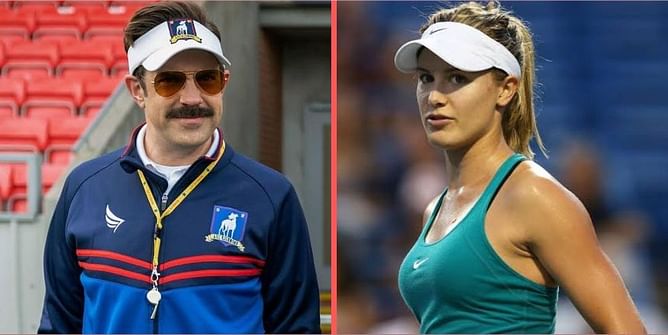 Eugenie Bouchard finally takes some time out to watch popular American TV show 'Ted Lasso'