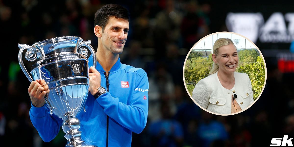 Novak Djokovic and Barbara Schett (inset)