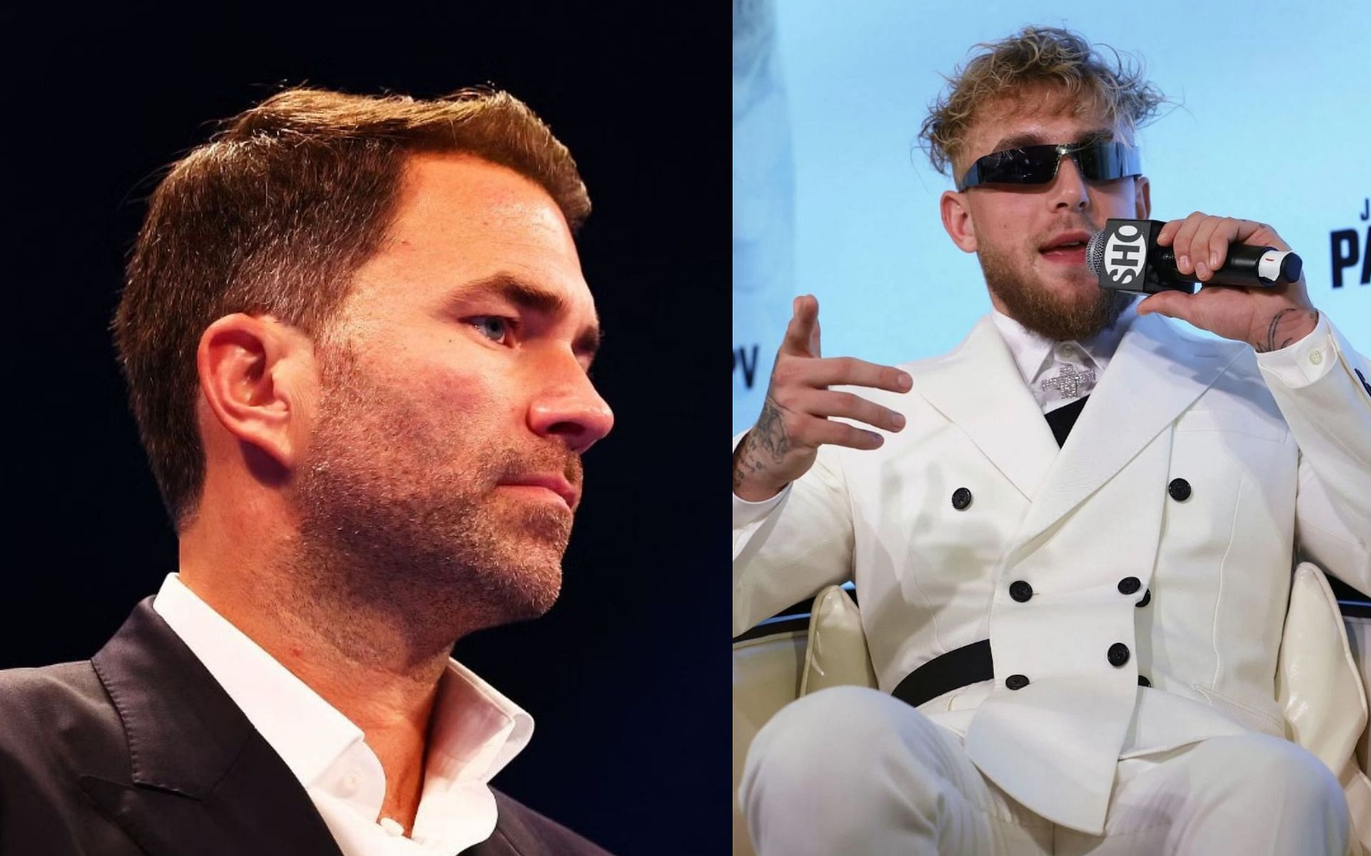 (L-R) Eddie Hearn and Jake Paul (Image Credits: Getty Images)