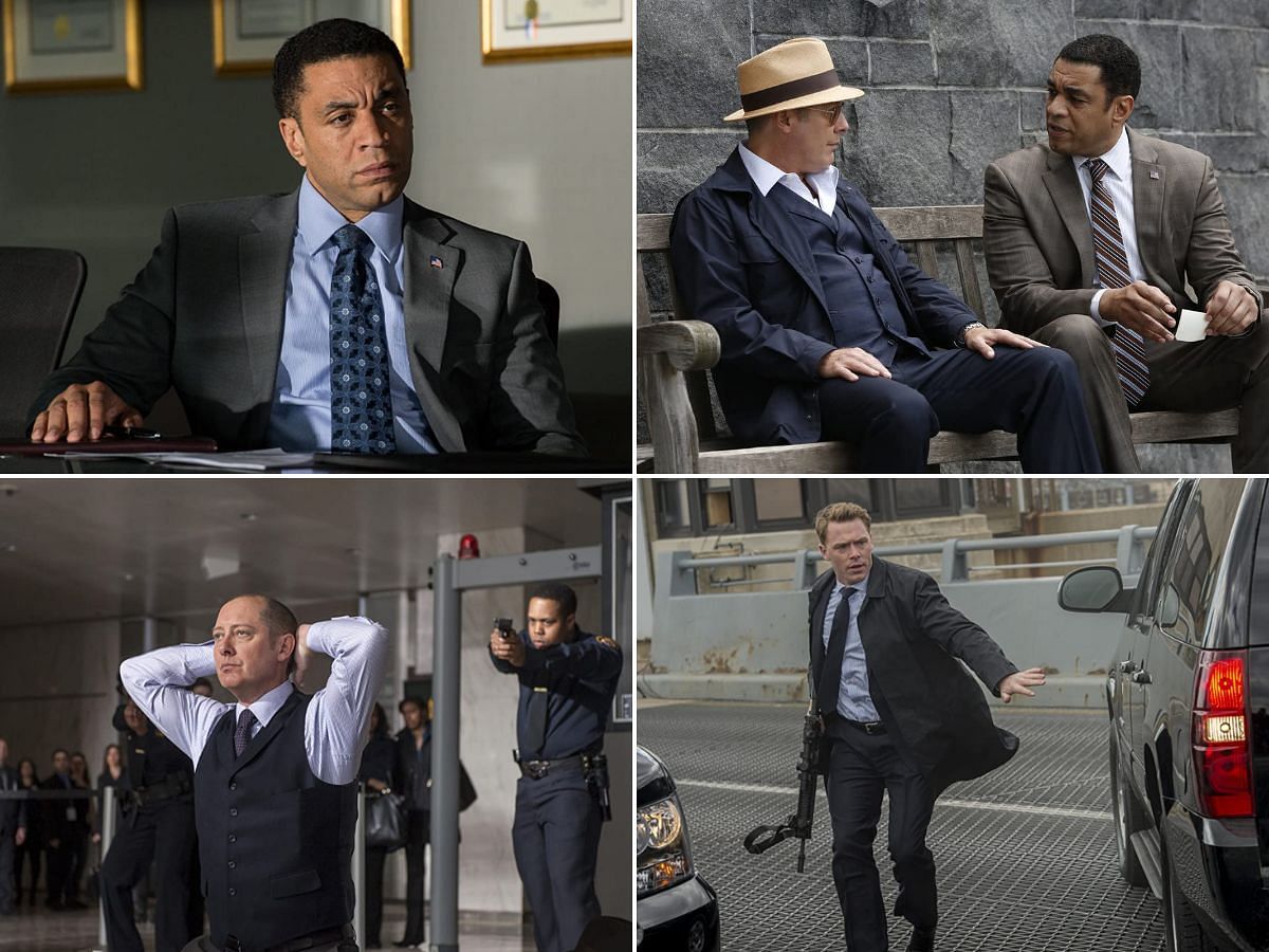 Collage of images from previous seasons of The Blacklist. (Photo via IMDb/Sportskeeda)