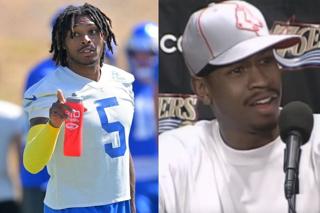 Jalen Ramsey, left, Allen Iverson, right