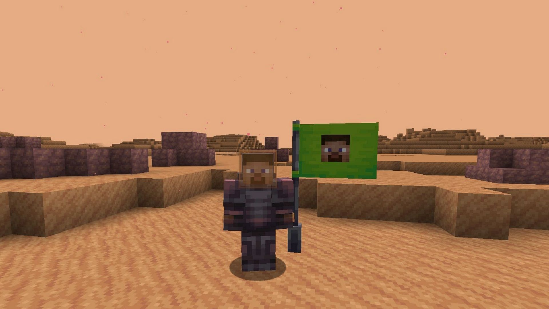A Minecraft player stakes their claim on Mars in Ad Astra (Image via 9Minecraft)