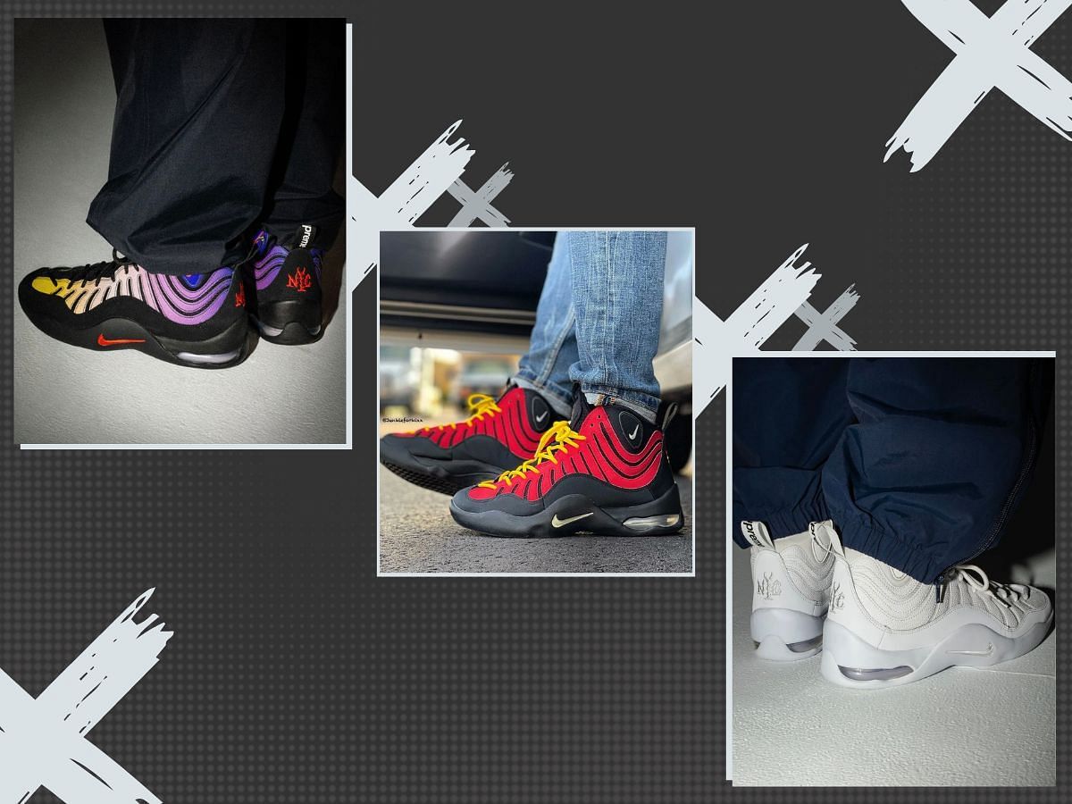 Upcoming Supreme X Nike Air Bakin sneakers (Image via Sneaker Hypebeast)