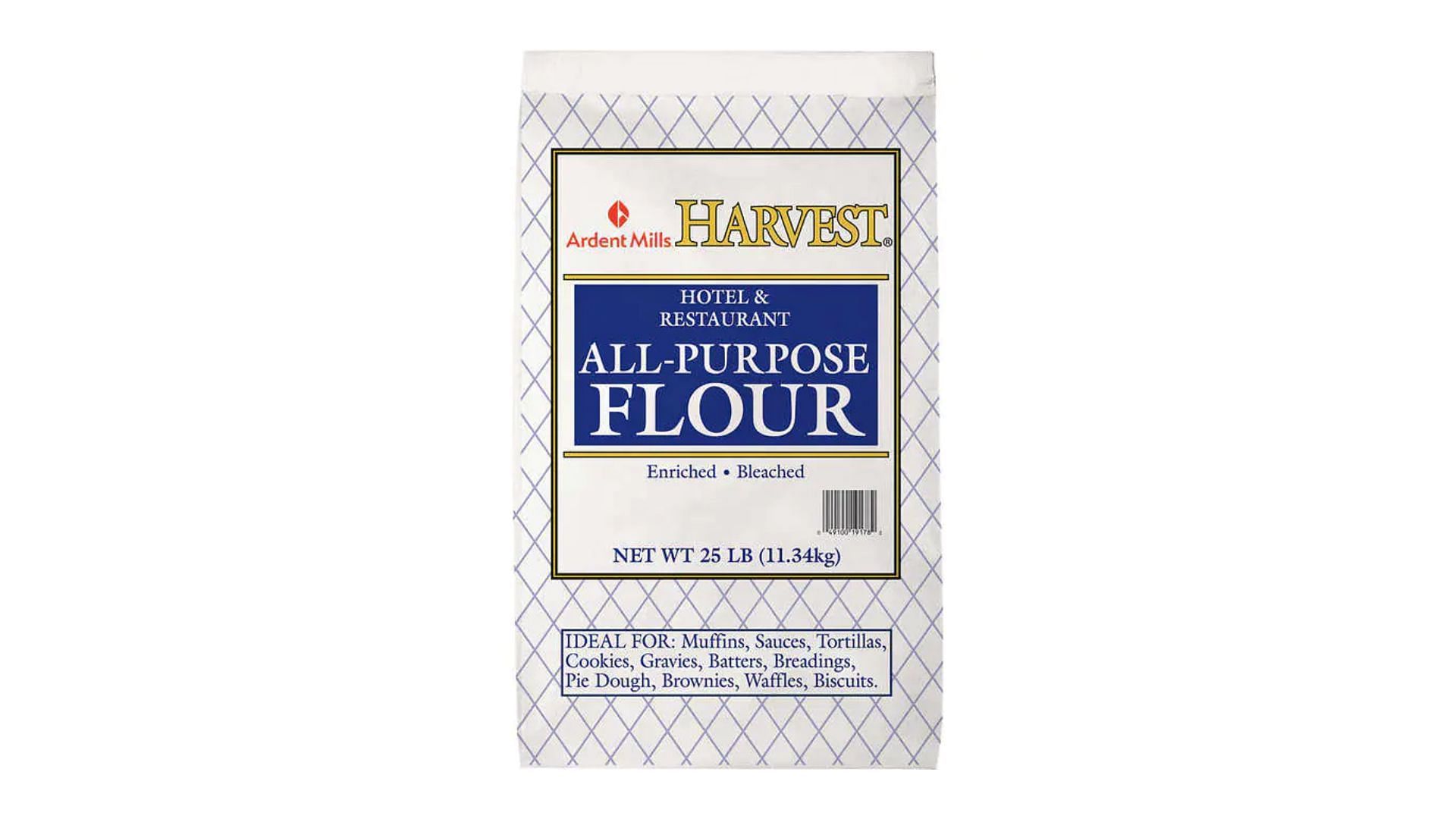 Ardent Mills Harvest Hotel & Restaurant All-Purpose Flour, 25 lbs (Image via Costco)