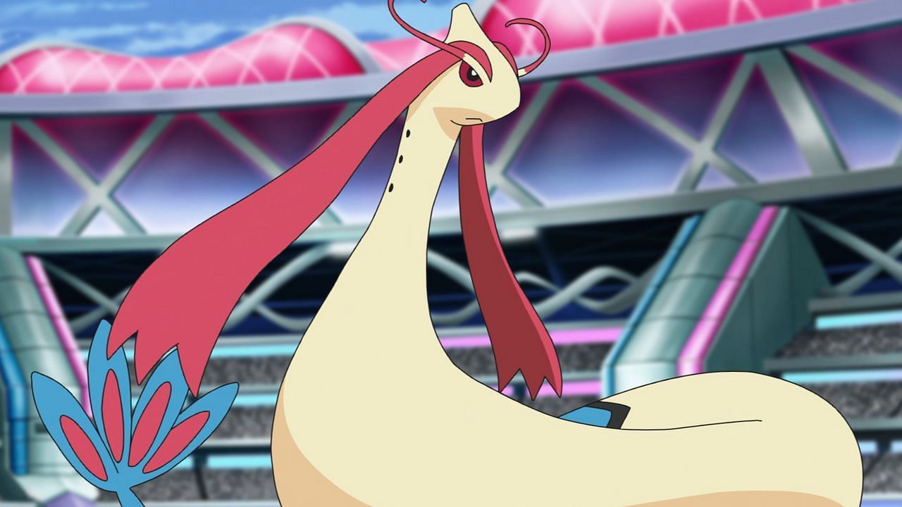 Milotic as it appears in the anime (Image via The Pokemon Company)