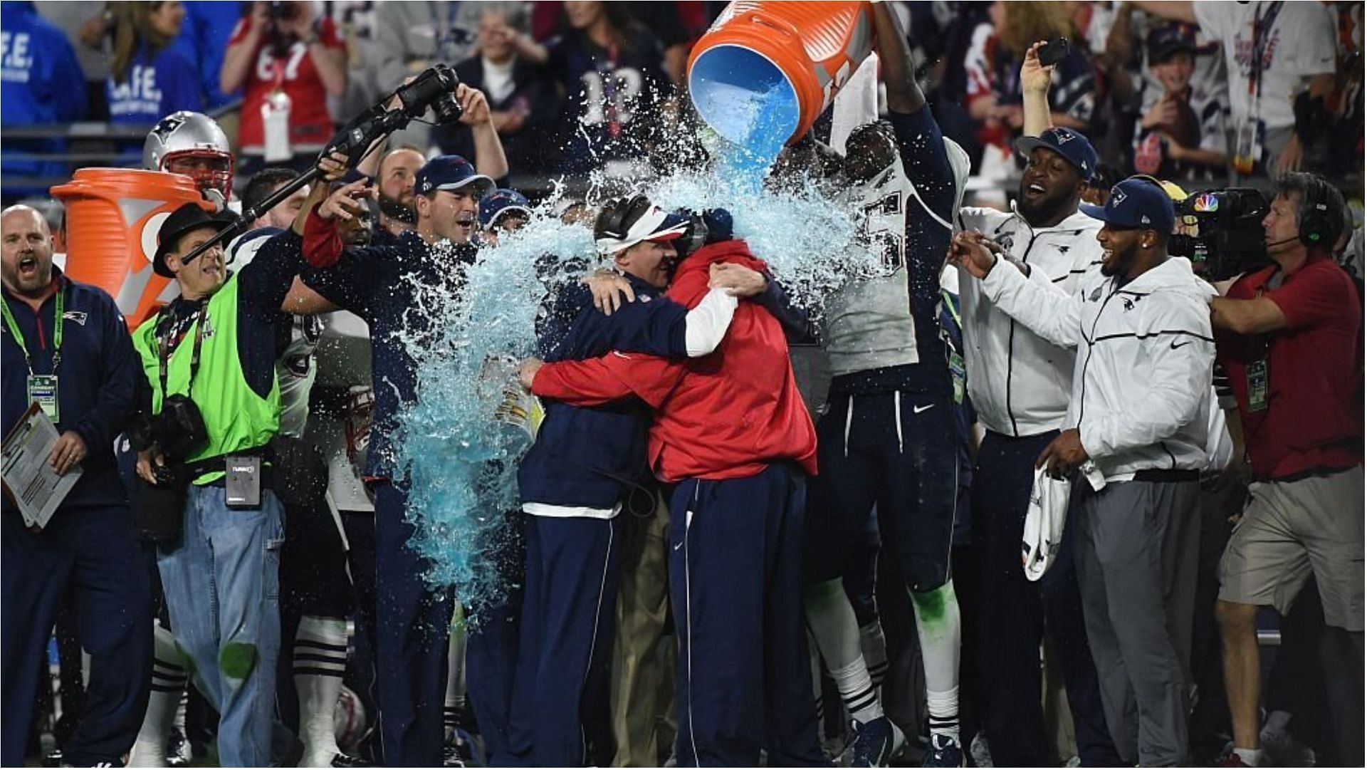 2023 Super Bowl Gatorade Color: Andy Reid Doused in Purple Gatorade