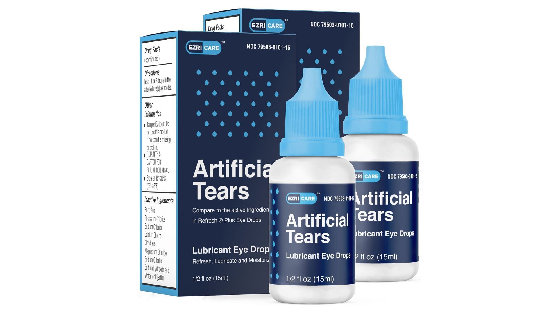 the concerned Ezricare Artificial Tears (Image via Ezricare)