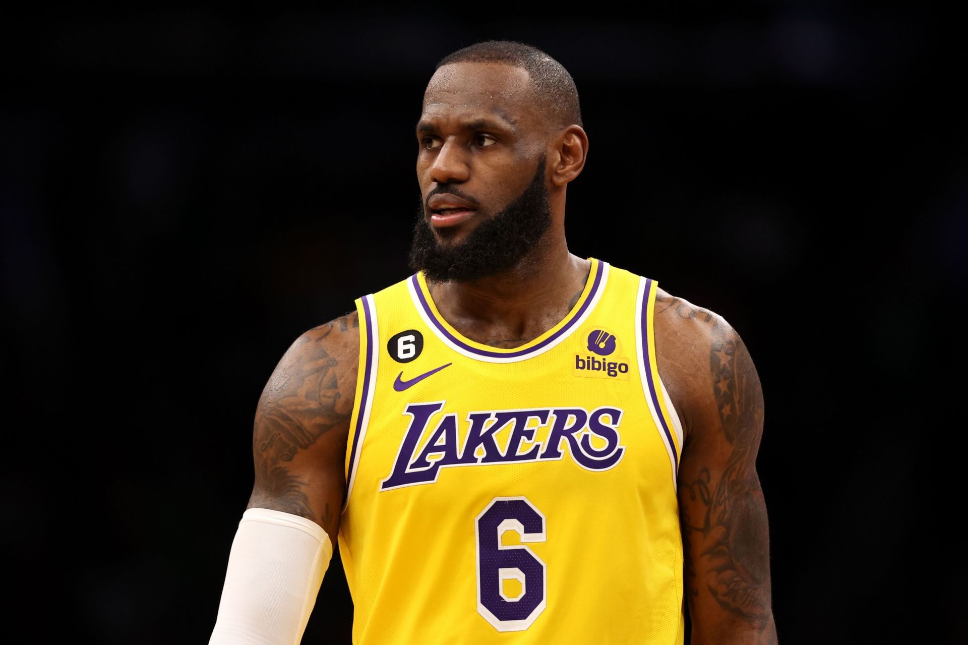 LeBron James of the LA Lakers