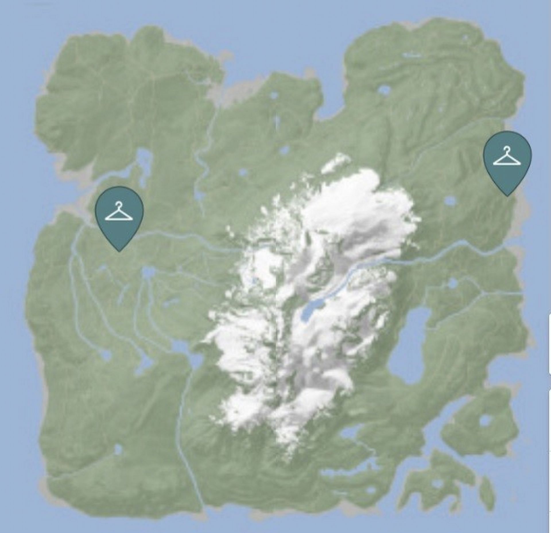 You can find Pajamas in the bunkers denoted above (Image via Mapgenie.io)