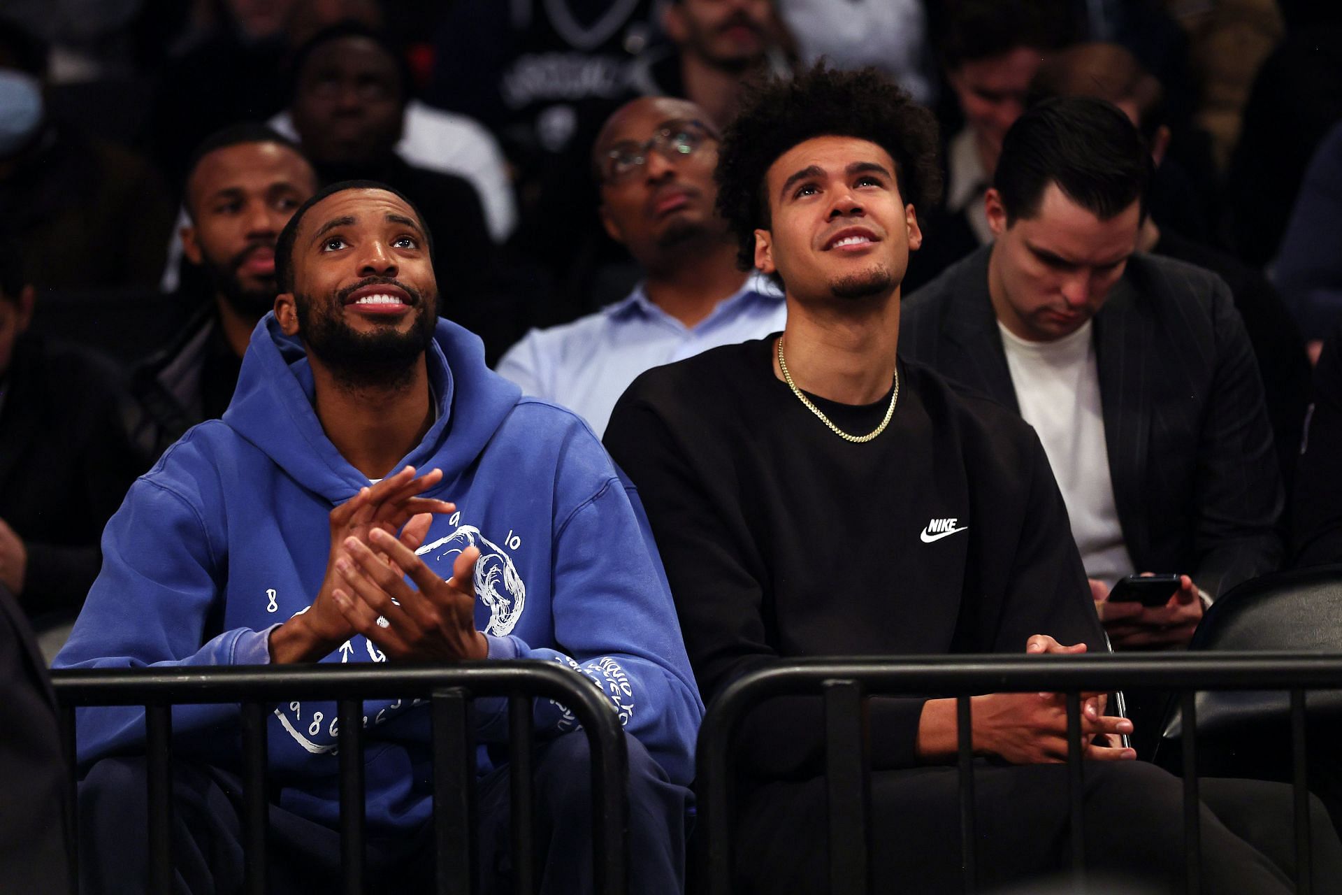 Brooklyn Nets wings Mikal Bridges and Cameron Johnson