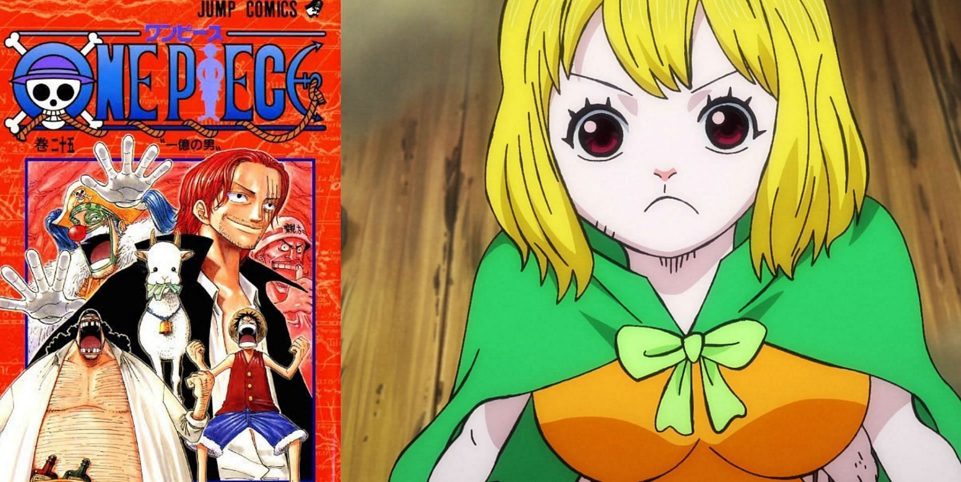 One Piece volume 105 cover features a surprising character