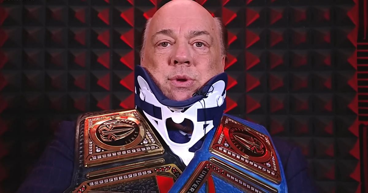 Paul Heyman cutting a promo backstage from last week