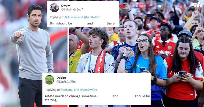 “Arteta needs to change”, “Should be starting” – Arsenal fans disappointed as 2 players are left out of starting line-up for Brentford game