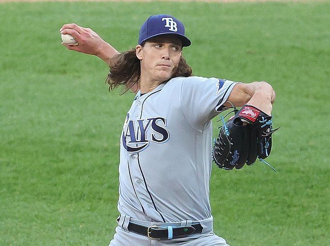 Rays ace Glasnow throws BP, hasn't ruled out return in 2022