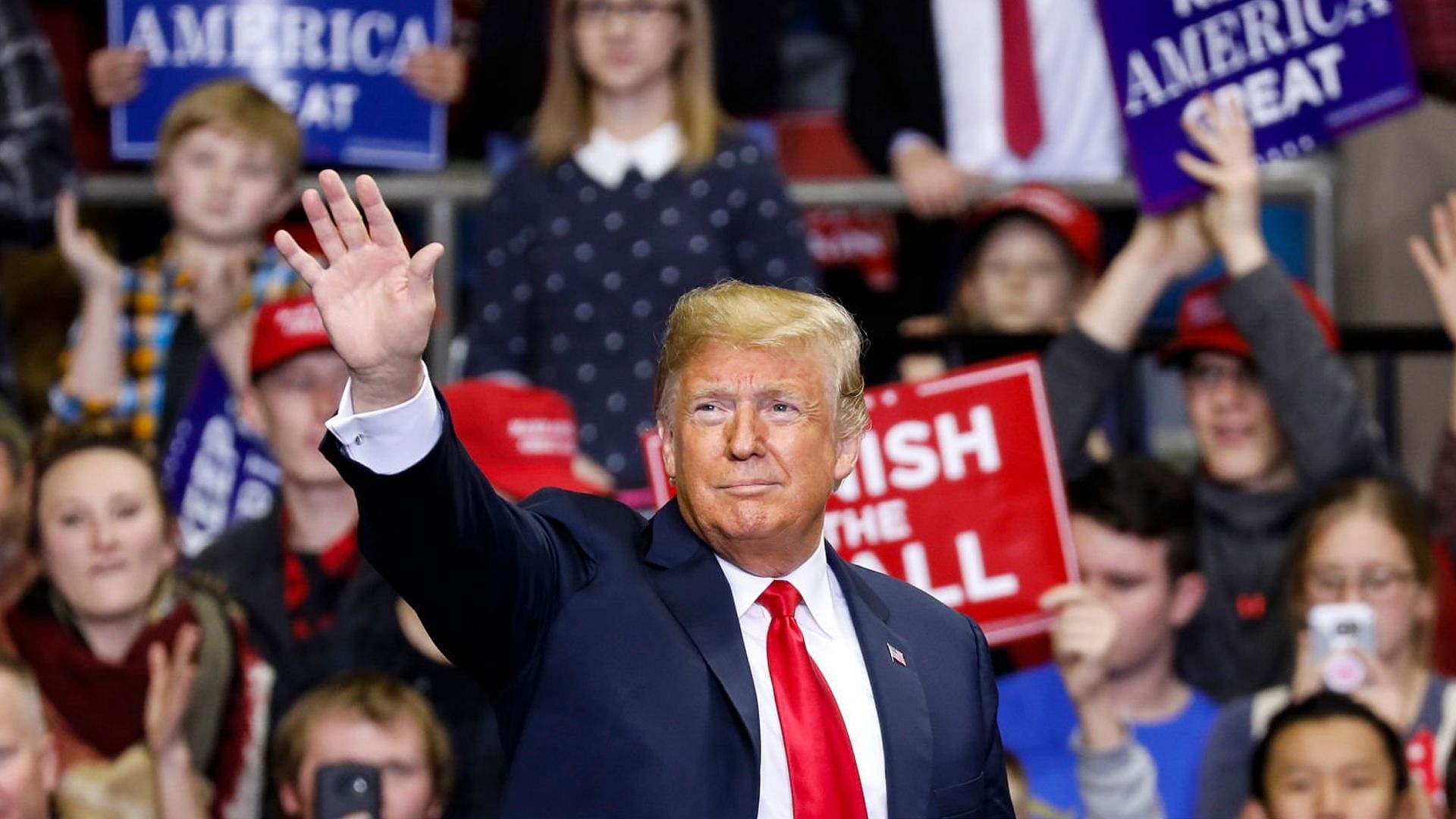 Donald Trump tolled online for distributing &quot;Trump Water&quot; (Image via Getty Images)