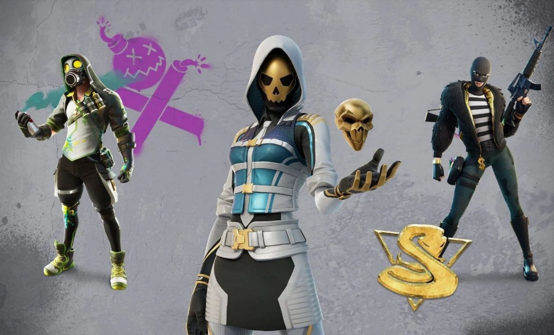 Cold blooded medallions award the skull back bling (Image via Epic Games)