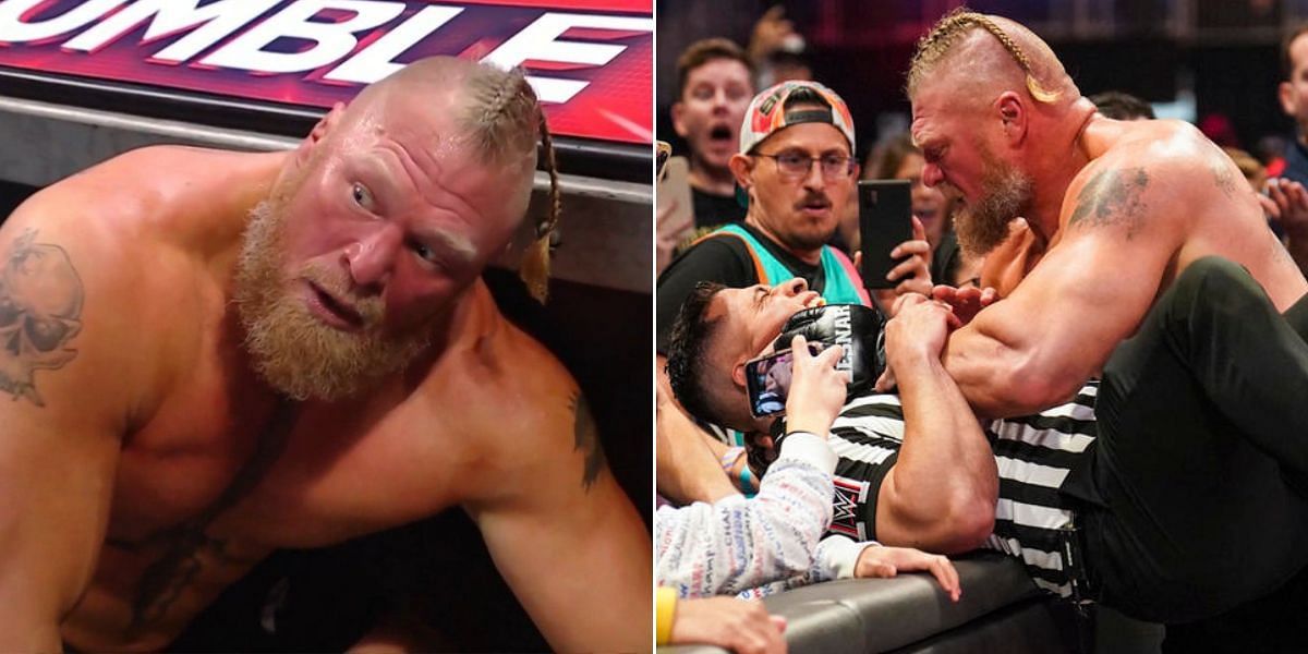 Brock Lesnar reportedly went off script at Royal Rumble 