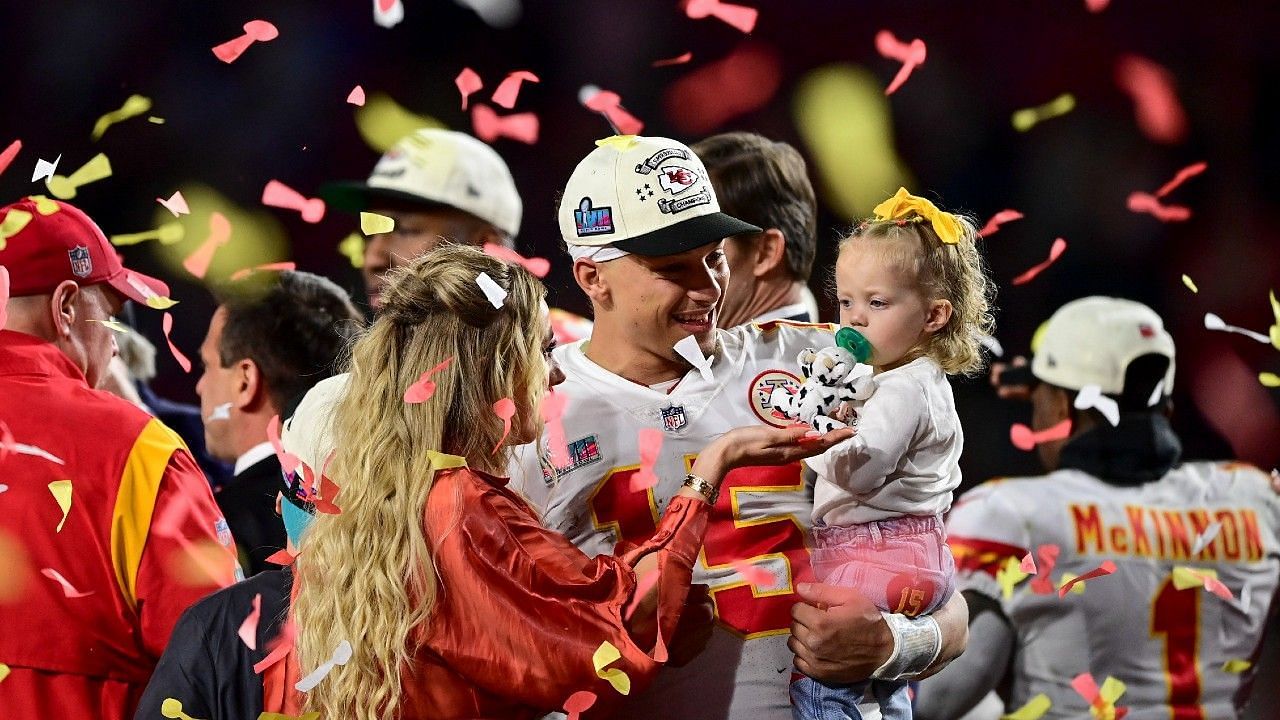 Patrick and Brittany Mahomes celebrated another Super Bowl victory, this time with their daughter Sterling. 