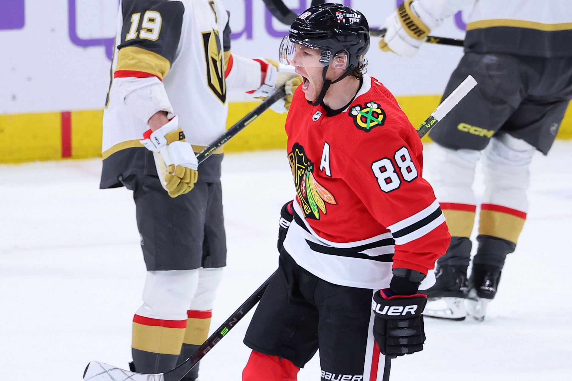 Patrick Kane of the Chicago Blackhawks skates during the 2014 NHL News  Photo - Getty Images