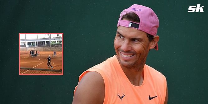 "Hallucinating and in disbelief of it to be the real Rafael" - Tennis fans ecstatic to see Nadal back on court for practice session
