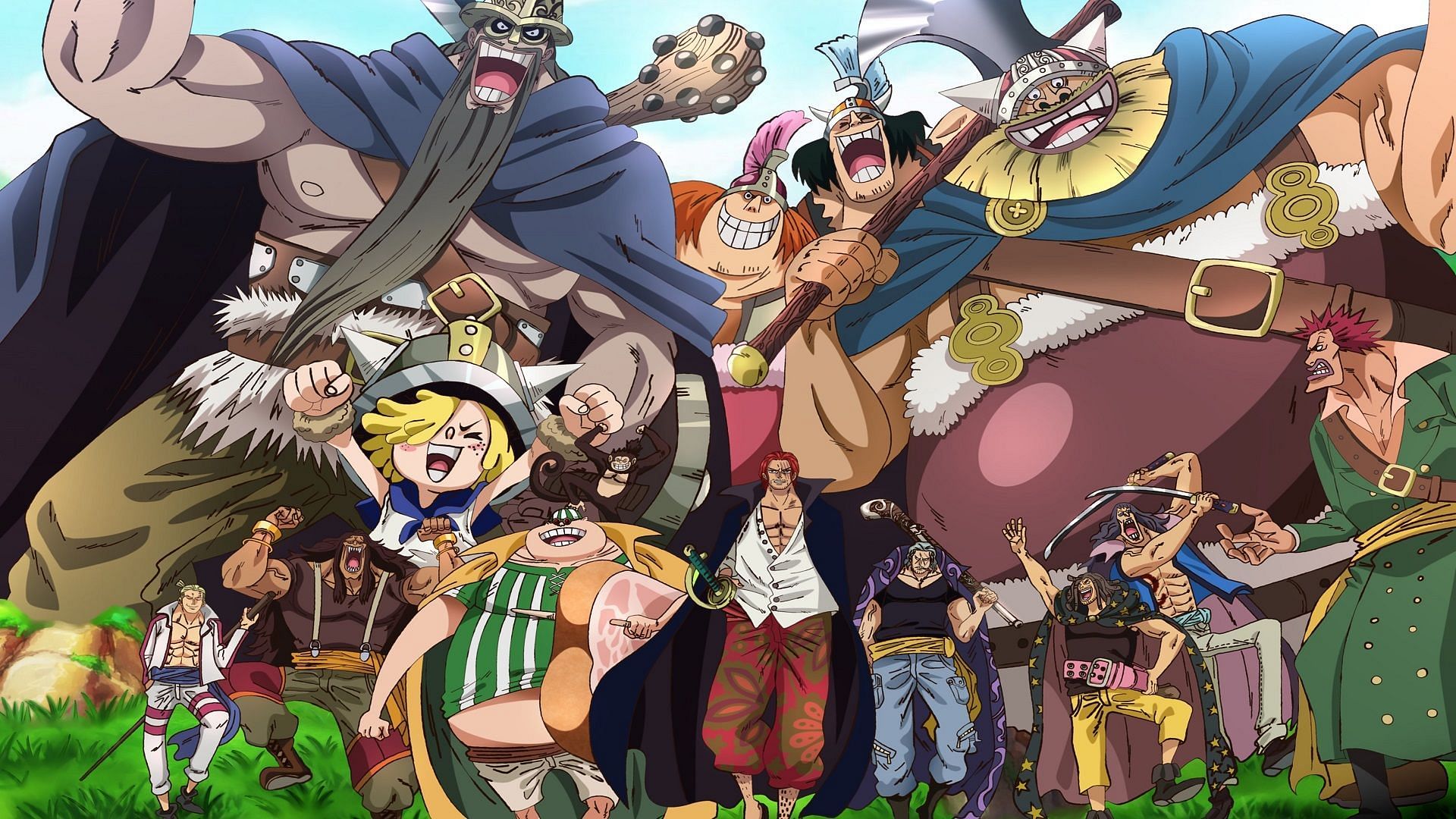 one piece shanks crew wallpaper