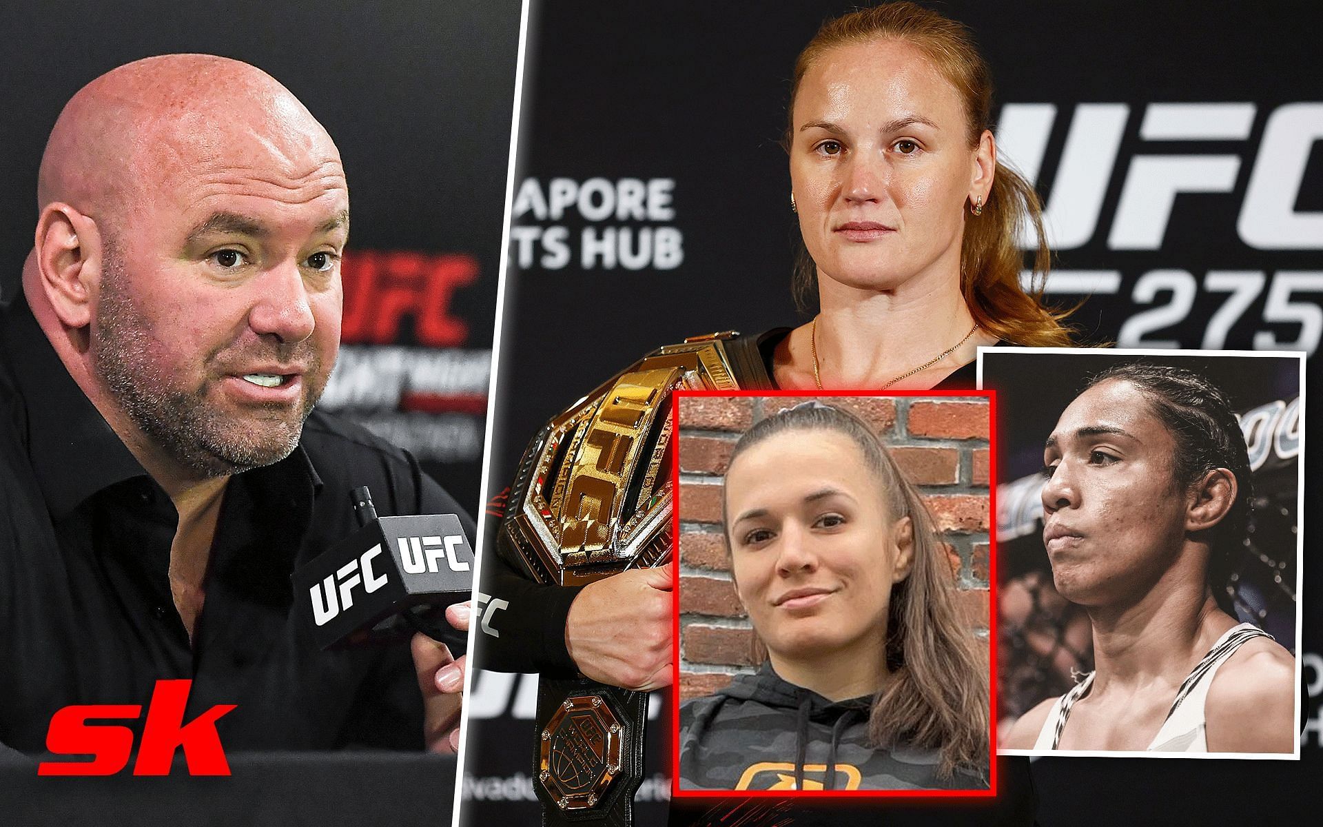 Dana White claims Erin Blanchfield next in line for titel shot [Images via: @tailasantos.ufc and blanchfield_mma on Instagram]