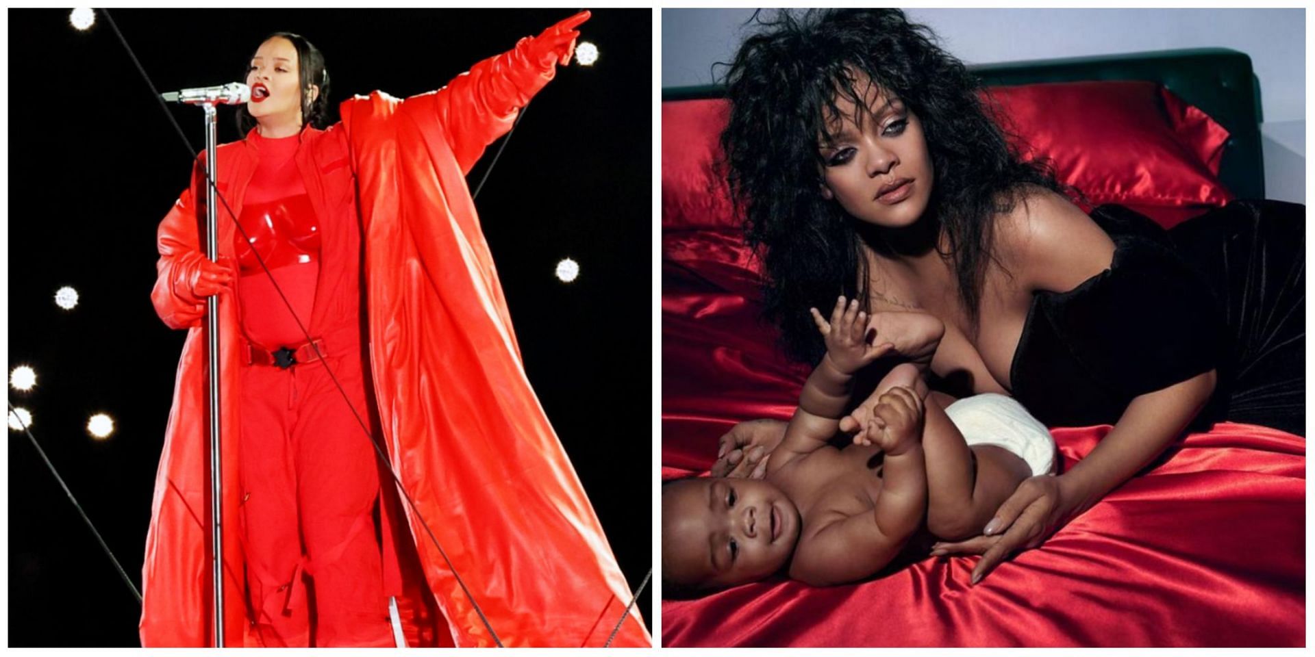 Social media users debate about Rihanna calling her son &quot;fine&quot;: Netizen reactions explored. (Image via Getty Images &amp; Vogue)