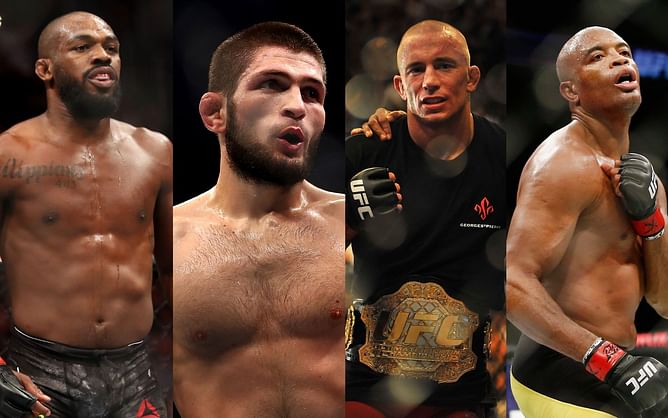 Jon Jones ranks himself ahead of Khabib Nurmagomedov, GSP, and Anderson Silva on all-time great list