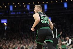 What are Sam Hauser's contract details with Boston Celtics for the NBA season 2022-23?