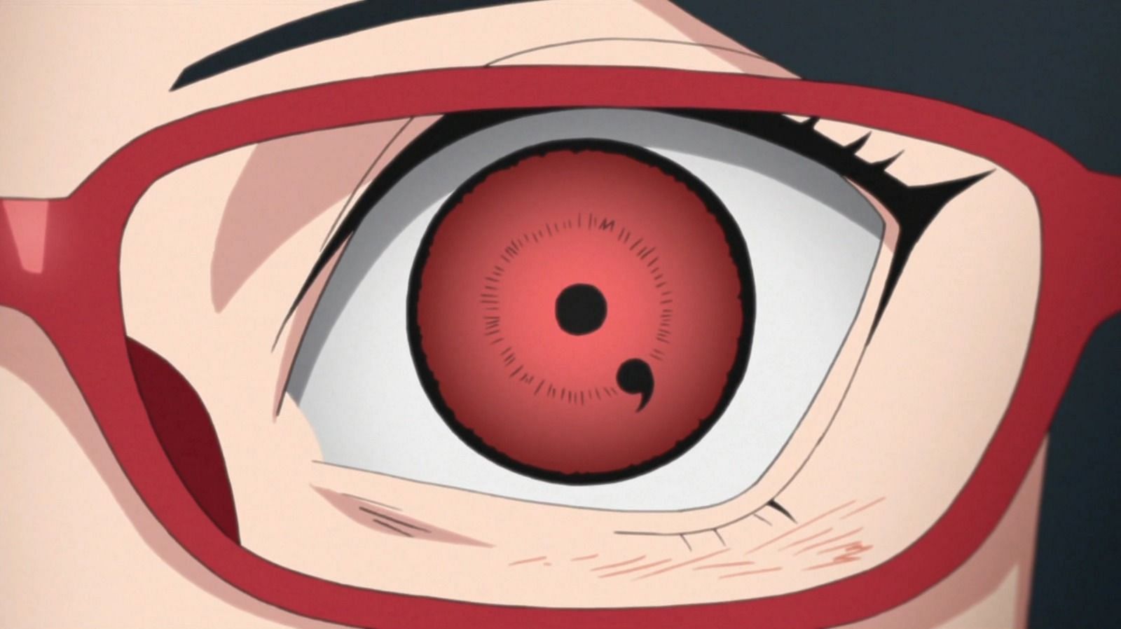 Sharingan of Sarada in Boruto (Image via Studio Pierrot)