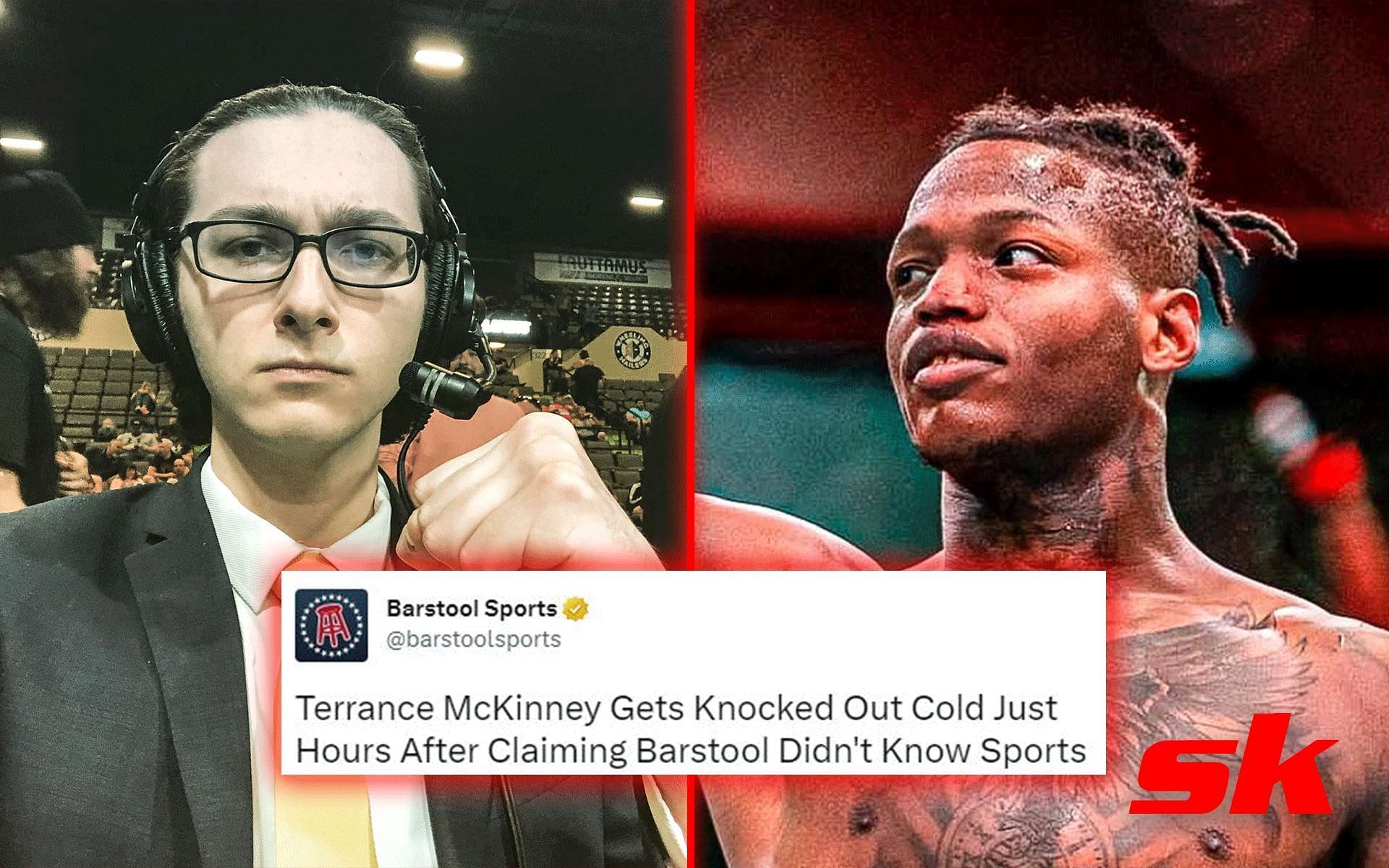 Terrance McKinney and Barstool Sports