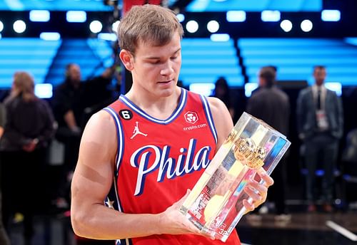 Mac McClung at the 2023 NBA All Star - AT&T Slam Dunk Contest