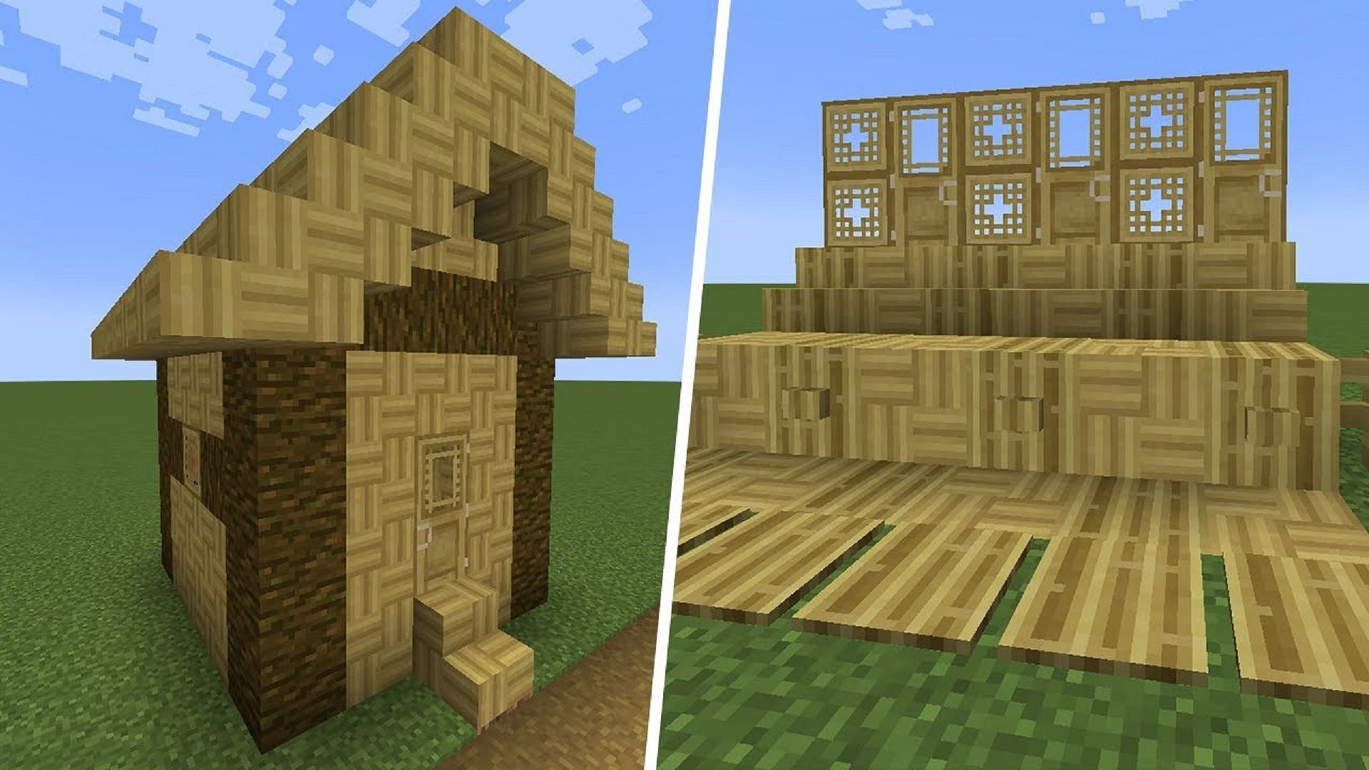 Bamboo has expanded uses in Minecraft 1.20 for both builders and crafters (Image via ECKOSOLDIER/YouTube)