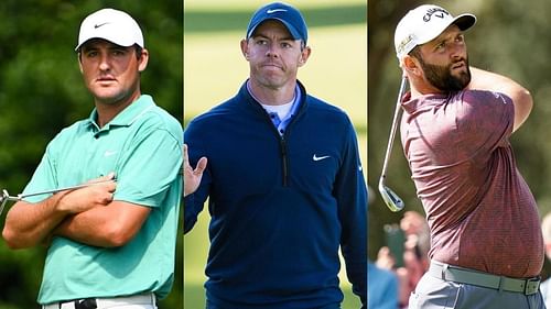 Scottie Scheffler, Rory McIlroy and Jon Rahm (Image via Yahoo! Sports)