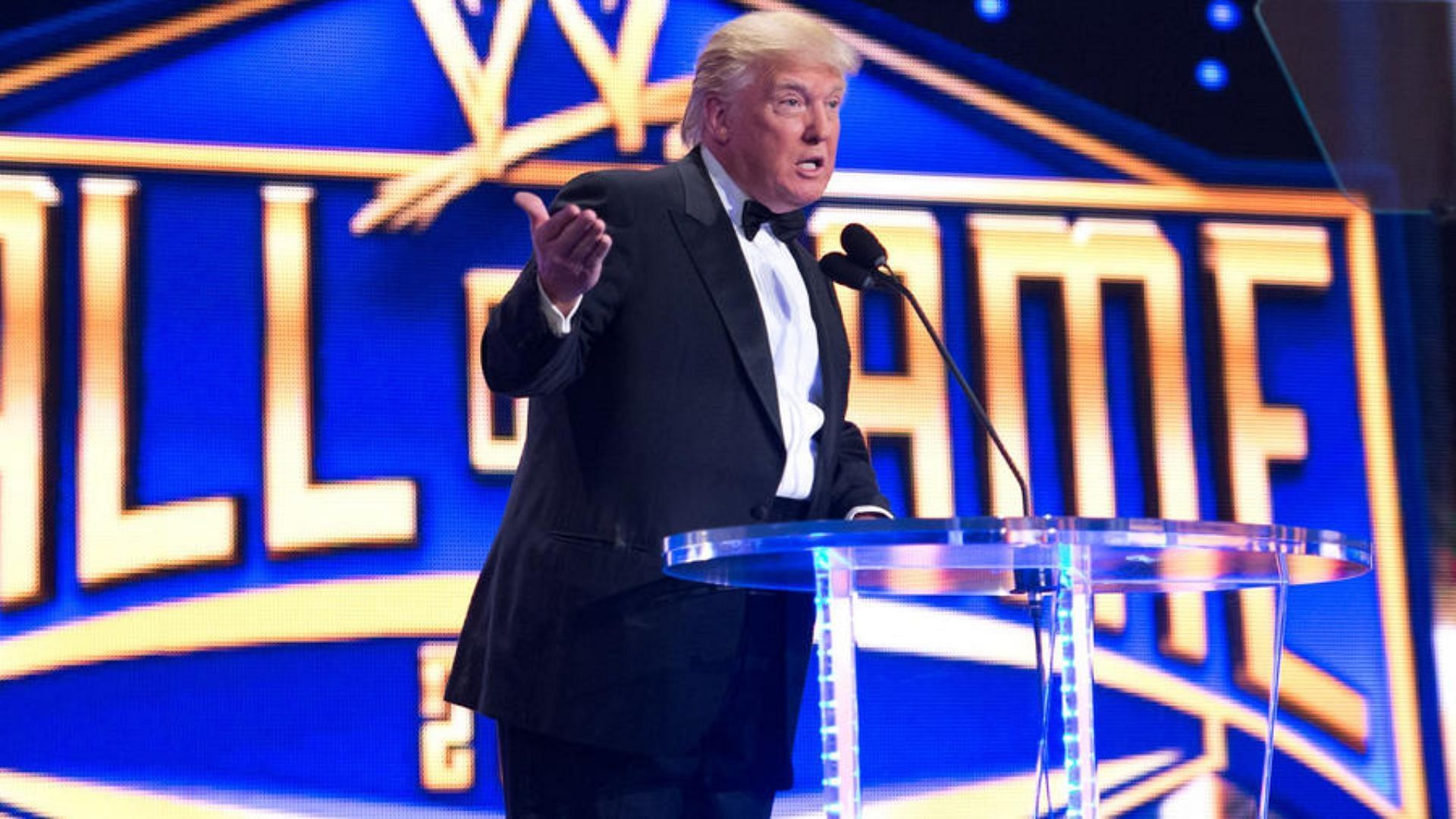 2013 WWE Hall of Fame inductee Donald Trump