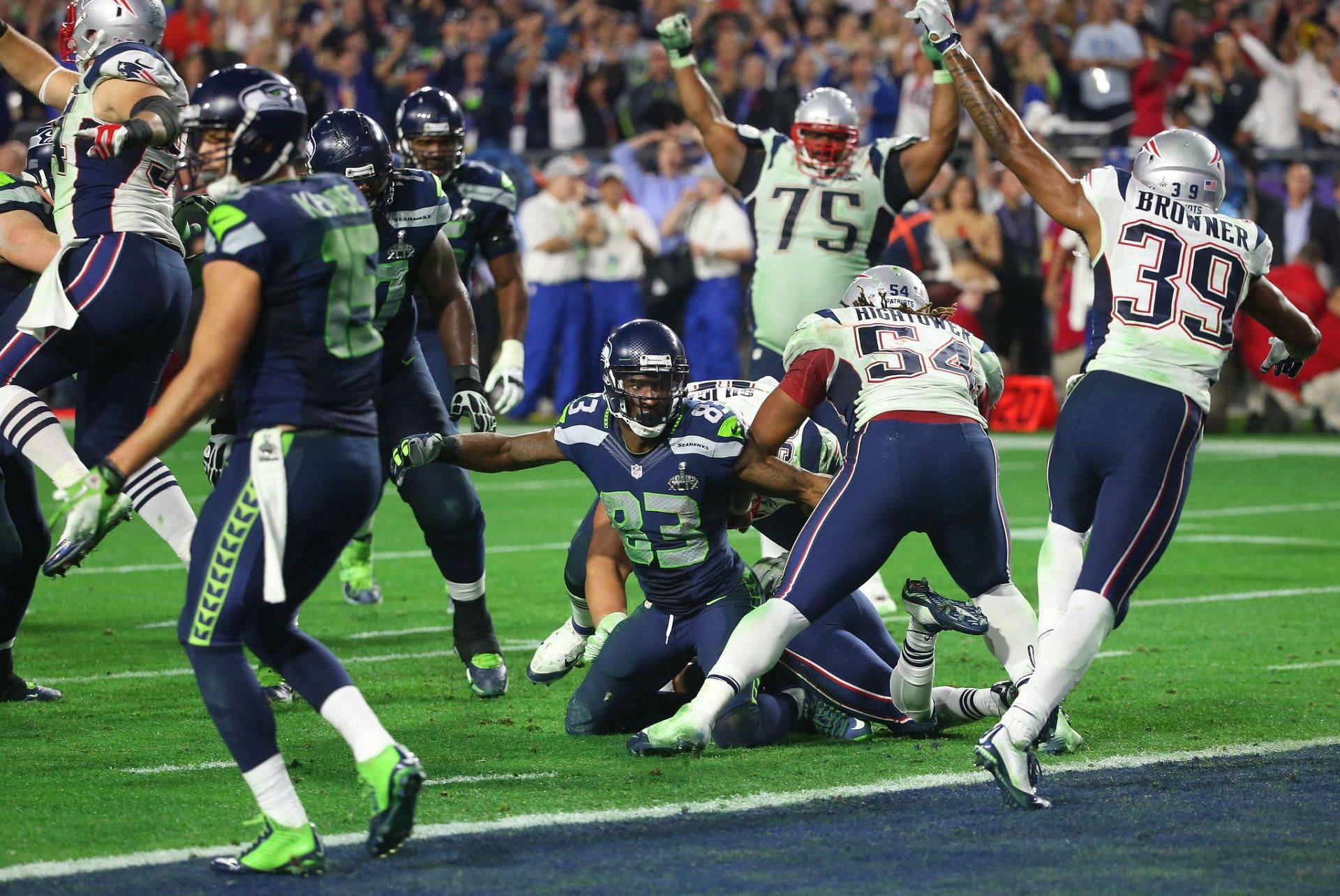 New England Patriots vs Seattle Seahawks at the 2015 Super Bowl